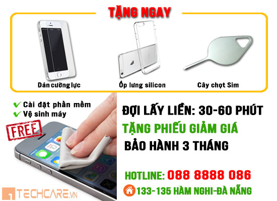 Các ưu đãi khi thay màn hình Iphone 6 tại techcare Đà Nẵng