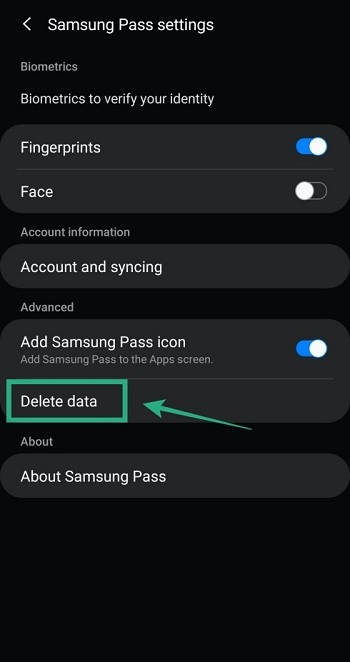 Cách xóa mật khẩu trên điện thoại Samsung