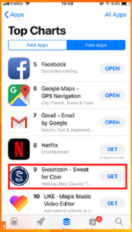 Sweatcoin - App chạy bộ kiếm tiền